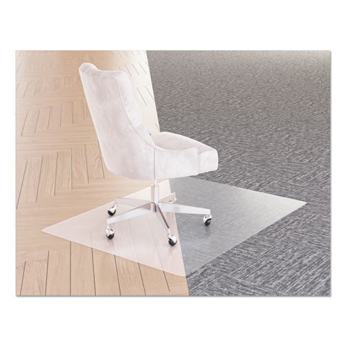 Image of deflecto® SuperGrip Chair Mat, Rectangular, 48 x 36, Clear, Ships Rolled