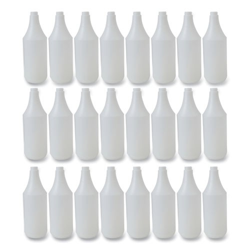 Image of Boardwalk® Embossed Plastic Spray Bottle, 32 oz, Clear, 24/Carton
