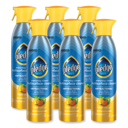 Image of Pledge® Multi Surface Antibacterial Everyday Cleaner, 9.7 Oz Aerosol Spray
