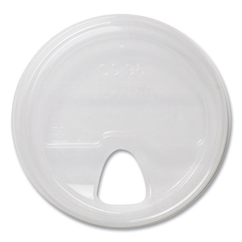 Image of World Centric® PLA Clear Cold Cup Lids, Fits 9 oz to 24 oz Cold Cups, Plastic, Clear, 1,000/Carton