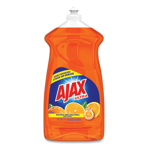 Image of Ajax® Dish Detergent, Liquid, Antibacterial, Orange, 52 Oz, Bottle, 6/carton