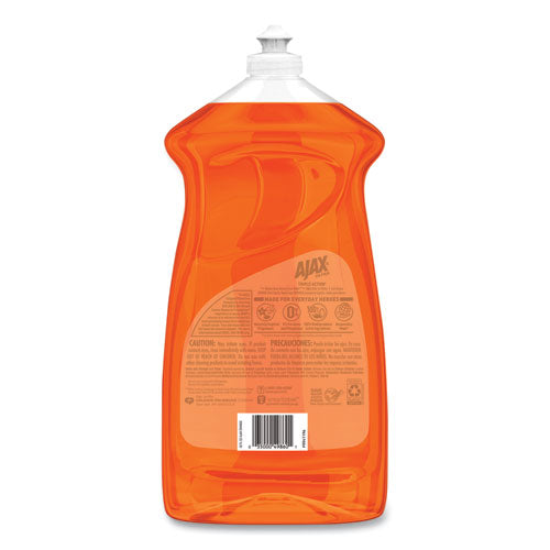 Image of Ajax® Dish Detergent, Liquid, Antibacterial, Orange, 52 Oz, Bottle, 6/carton