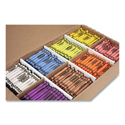 Image of Crayola® Classpack Regular Crayons, 8 Colors, 800/box