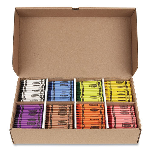 Image of Crayola® Classpack Regular Crayons, 8 Colors, 800/box