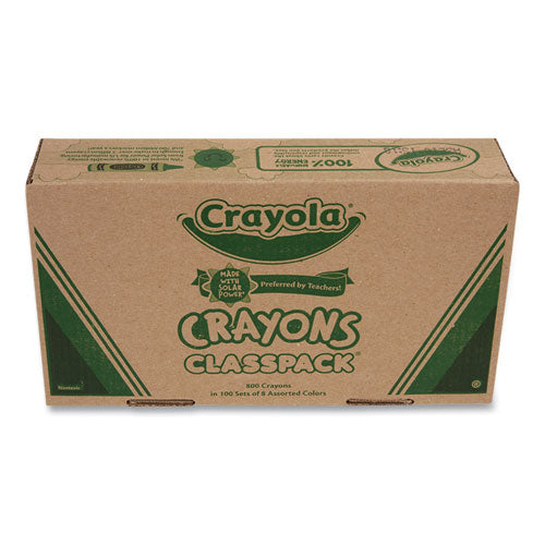 Image of Crayola® Classpack Regular Crayons, 8 Colors, 800/box