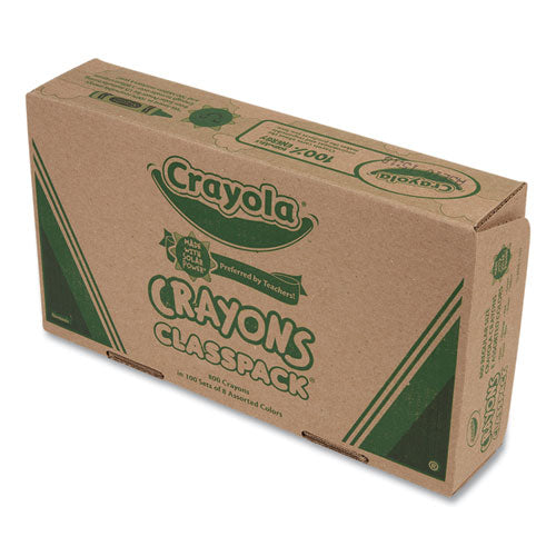 Image of Crayola® Classpack Regular Crayons, 8 Colors, 800/box