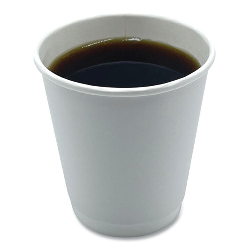 Image of Boardwalk® Paper Hot Cups, Double-Walled, 10 oz, White, 500/Carton