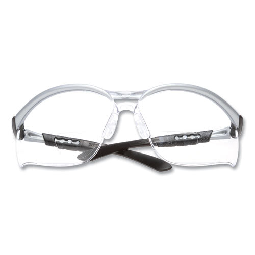 Image of 3M BX Molded-In Diopter Safety Glasses, 2.0+ Diopter Strength, Silver/Black Frame, Clear Lens