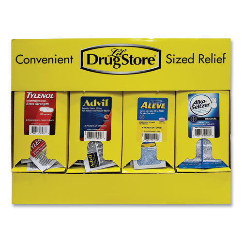 Image of Lil' Drugstore® Single-Dose Medicine Dispenser, 105-Pieces, Plastic Case, Yellow