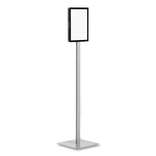Image of Durable® Info Stand Basic Floor Stand, 51.57" Tall, Black Stand, 8.5 x 11 Face