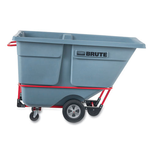 Image of Rubbermaid® Commercial 1 cu yd BRUTE DURATILT Frame Tilt Truck, Standard Duty, 1,200 lb Capacity, Gray