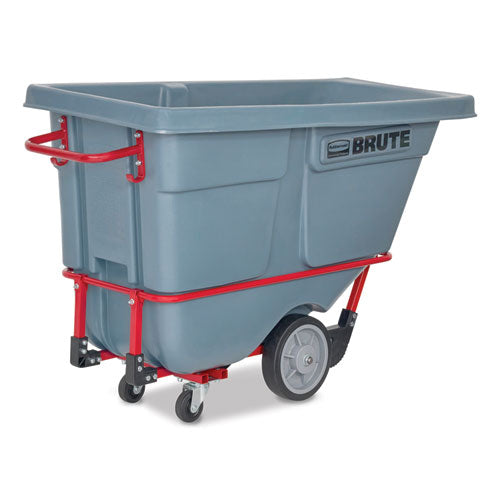 Image of Rubbermaid® Commercial 0.5 cu yd BRUTE DURATILT Frame Tilt Truck, Heavy Duty, 1,400 lb Capacity, Gray