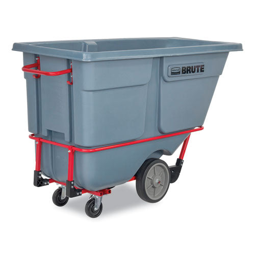 Image of Rubbermaid® Commercial 1 cu yd BRUTE DURATILT Frame Tilt Truck, Heavy Duty, 2,100 lb Capacity, Gray