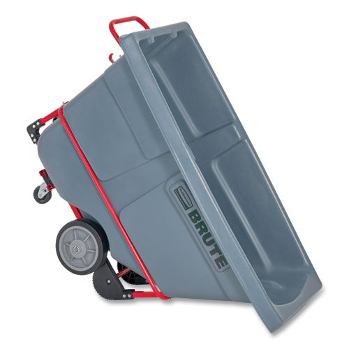 Image of Rubbermaid® Commercial 0.5 cu yd BRUTE DURATILT Frame Tilt Truck, Heavy Duty, 1,400 lb Capacity, Gray