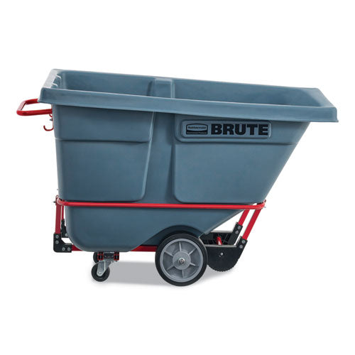 Image of Rubbermaid® Commercial 0.5 cu yd BRUTE DURATILT Frame Tilt Truck, Heavy Duty, 1,400 lb Capacity, Gray