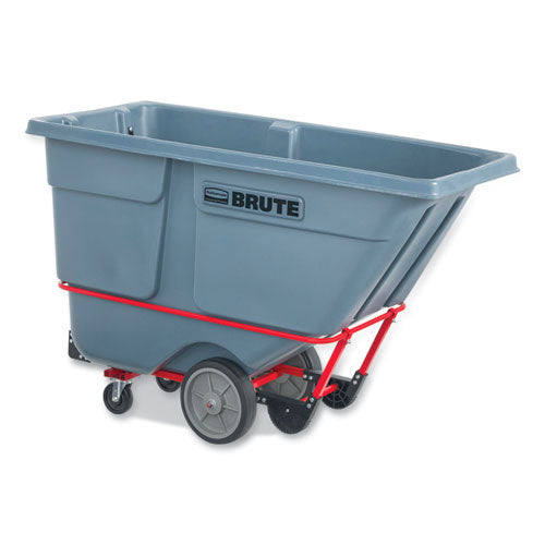 Image of Rubbermaid® Commercial 1 cu yd BRUTE DURATILT Frame Tilt Truck, Heavy Duty, 2,100 lb Capacity, Gray