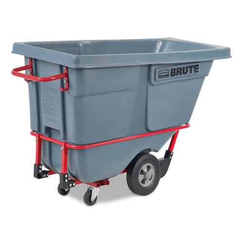 Image of Rubbermaid® Commercial 0.5 cu yd BRUTE DURATILT Frame Tilt Truck, Standard Duty, 850 lb Capacity, Gray