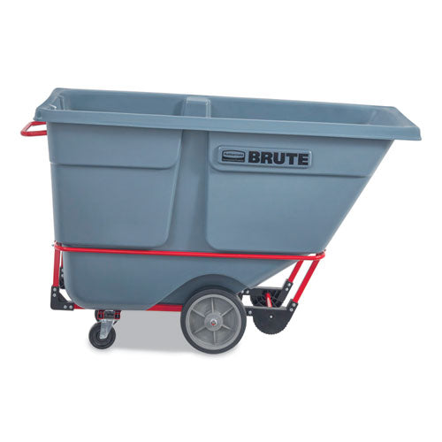Image of Rubbermaid® Commercial 1 cu yd BRUTE DURATILT Frame Tilt Truck, Heavy Duty, 2,100 lb Capacity, Gray