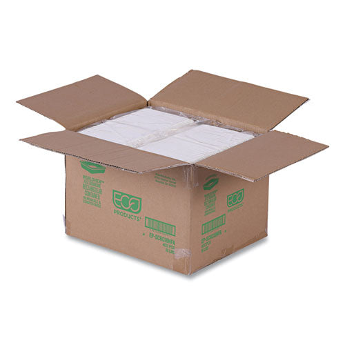 Image of Eco-Products® Vanguard Worldview Renewable and Compostable Sugarcane Take-Out Containers, 16 oz, 7 x 5 x 1, White, 400/Carton