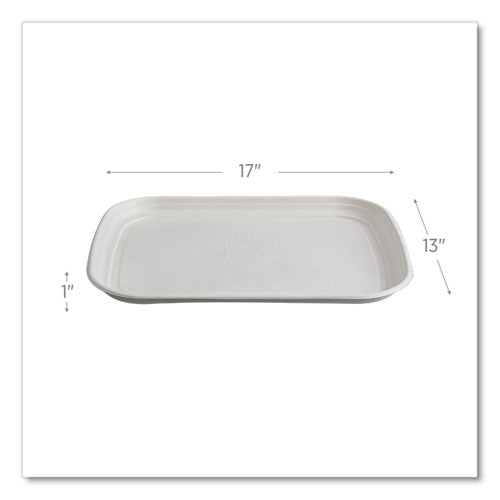 Image of Eco-Products® Regalia Sugarcane Servingware, Platter, 13 x 17, White, 100/Carton