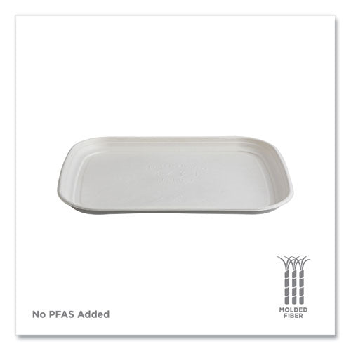 Image of Eco-Products® Regalia Sugarcane Servingware, Platter, 13 x 17, White, 100/Carton
