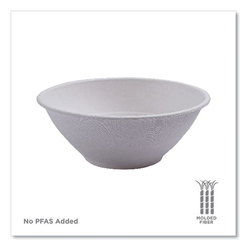 Image of Eco-Products® Vanguard Renewable and Compostable Sugarcane Bowls, 32 oz, White, 400/Carton
