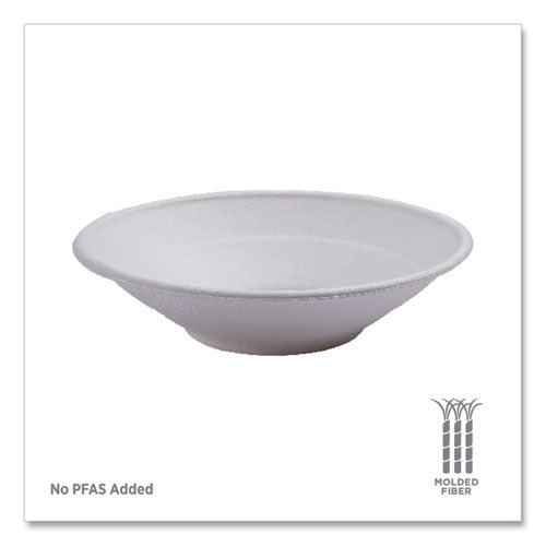 Image of Eco-Products® Vanguard Renewable and Compostable Sugarcane Bowls, 24 oz, White, 400/Carton