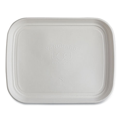 Image of Eco-Products® Regalia Sugarcane Servingware, Platter, 13 x 17, White, 100/Carton