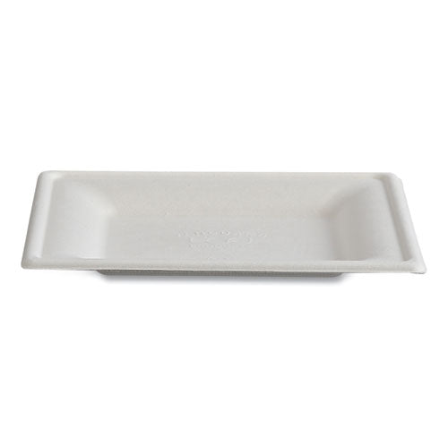 Image of Eco-Products® Vanguard Renewable and Compostable Sugarcane Plates, 6 x 6, White, 500/Carton
