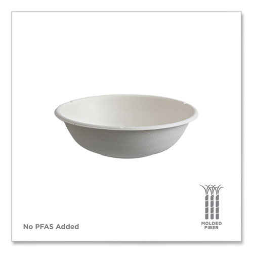 Image of Eco-Products® Vanguard Renewable and Compostable Sugarcane Bowls, 16 oz, White, 800/Carton