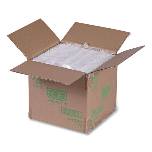 Image of Eco-Products® Vanguard Renewable and Compostable Sugarcane Plates, 10 x 10, White, 250/Carton