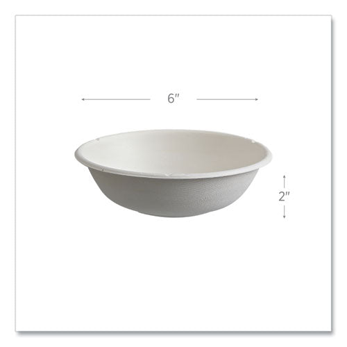 Image of Eco-Products® Vanguard Renewable and Compostable Sugarcane Bowls, 16 oz, White, 800/Carton