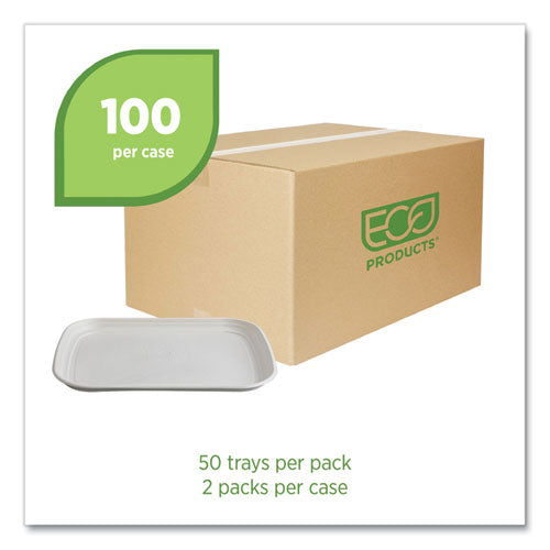Image of Eco-Products® Regalia Sugarcane Servingware, Platter, 13 x 17, White, 100/Carton