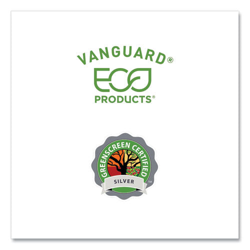 Image of Eco-Products® Vanguard Worldview Renewable and Compostable Sugarcane Take-Out Containers, 16 oz, 7 x 5 x 1, White, 400/Carton