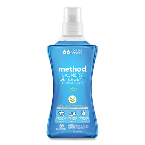 Image of Method® Laundry Detergent, Fresh Air Scent, 53.5 oz Bottle, 4/Carton