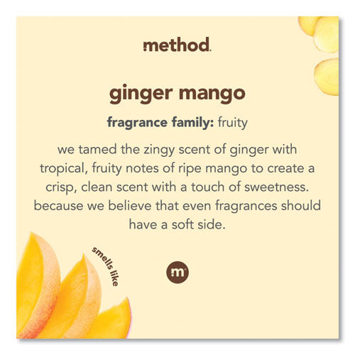Image of Method® Fragrance Booster Beads, Ginger Mango Scent, 14.8 oz Bottle, 6/Carton