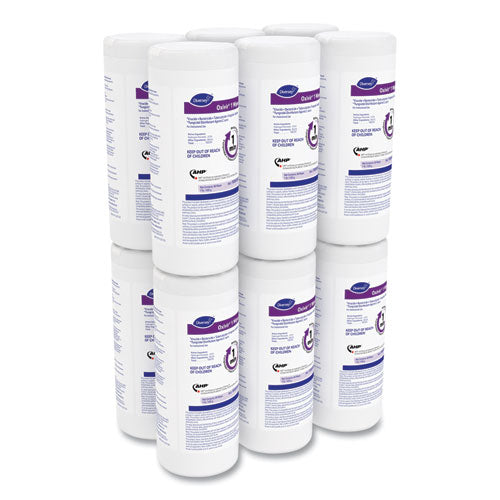 Image of Diversey Oxivir 1 Wipes, 1-Ply, 7 x 8, 60/Canister, 12 Canisters/Carton