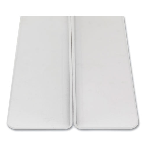 Image of NuDell Clear Plastic T-Shaped Countertop Sign Holder, Two-Sided, Bottom-Load, Horizontal/Vertical Orientation, 8.5 x 11 Insert