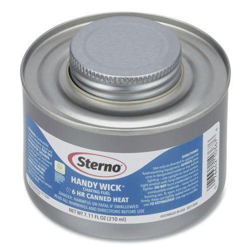 Image of Sterno® Handy Wick Chafing Fuel, Methanol, 6 Hour Burn, 7.11 oz Can, 24/Carton