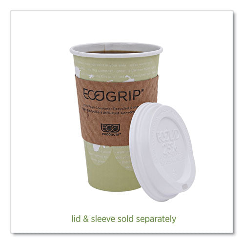 Image of Eco-Products® World Art Renewable and Compostable Hot Cups, 16 oz, Paper, Moss, 50/Pack