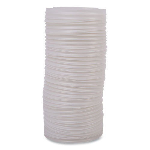 Image of Eco-Products® World Art PLA-Laminated Soup Container Lids, For 12 oz to 32 oz Containers, White, Plastic, 50/Pack, 10 Packs/Carton