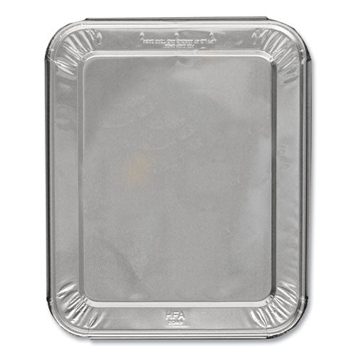Image of HFA® Steam Table Pan Lids, Full Curl Edge, Fits Half-Size Pan, 0.62" Deep, 11.16 x 12.75, 100/Carton