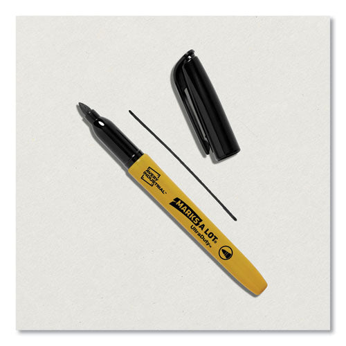 Image of Avery® MARKS A LOT UltraDuty Permanent Markers, Fine Bullet Tip, Black 12/Box