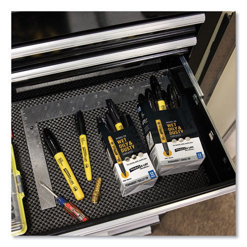 Image of Avery® MARKS A LOT UltraDuty Permanent Markers, Medium Chisel Tip, Black, 12/Box