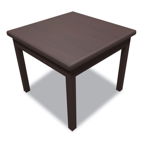 Image of HON® Laminate Occasional Table, Square, 24w X 24d X 20h, Mahogany