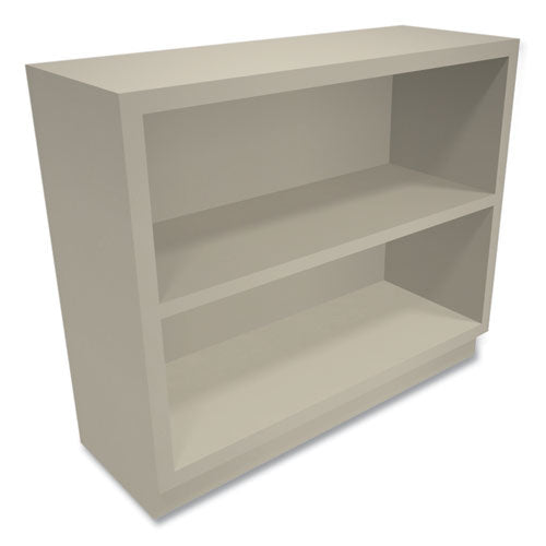 Image of HON® Metal Bookcase, Two-Shelf, 34.5w x 12.63d x 29h, Putty