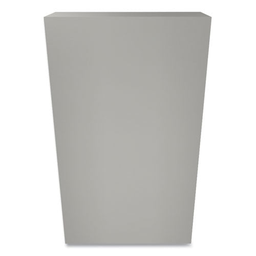 Image of HON® Metal Bookcase, Four-Shelf, 34.5w x 12.63d x 59h, Light Gray