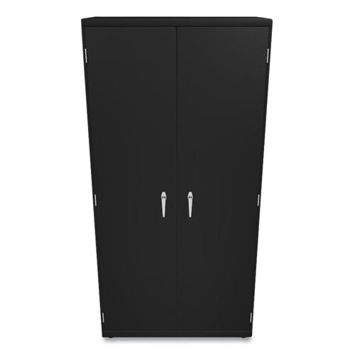 Image of HON® Assembled Storage Cabinet, 36w x 18.13d x 71.75h, Black