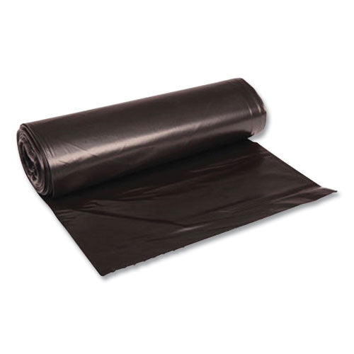 Image of Boardwalk® Low-Density Waste Can Liners, 23 gal, 0.9 mil, 28" x 45", Black, Perforated Roll, 25 Bags/Roll, 8 Rolls/Carton