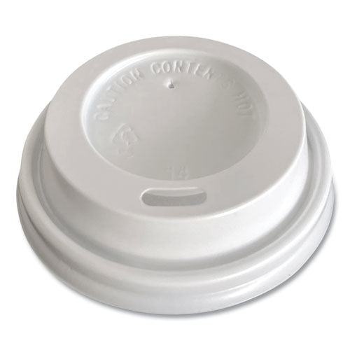 Image of Boardwalk® Hot Cup Lids, Fits 4 oz Hot Cups, Plastic, White, 1,000/Carton